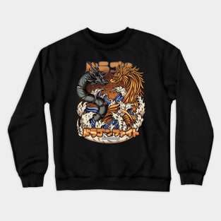 SUSHI DRAGON VS NOODLE DRAGON Crewneck Sweatshirt